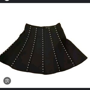 Zara Black Mini Skirt with Stud Accents